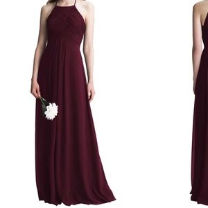Bill Levkoff Halter A-line Chiffon Bridesmaid 12